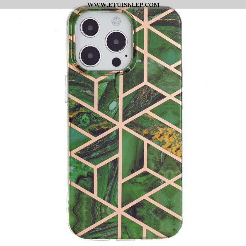 Etui do iPhone 15 Pro Marmur Geometryczny